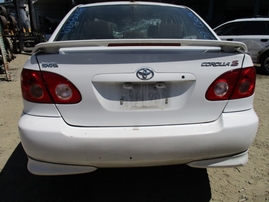 2007 TOYOTA COROLLA S WHITE 4DR 1.8L MT Z15989